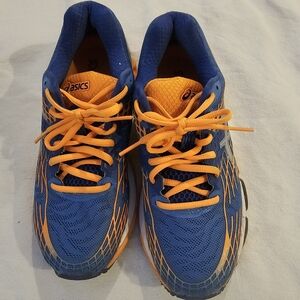 Asics Dynamic Blue and Orange Sneakers Size 6 1/2